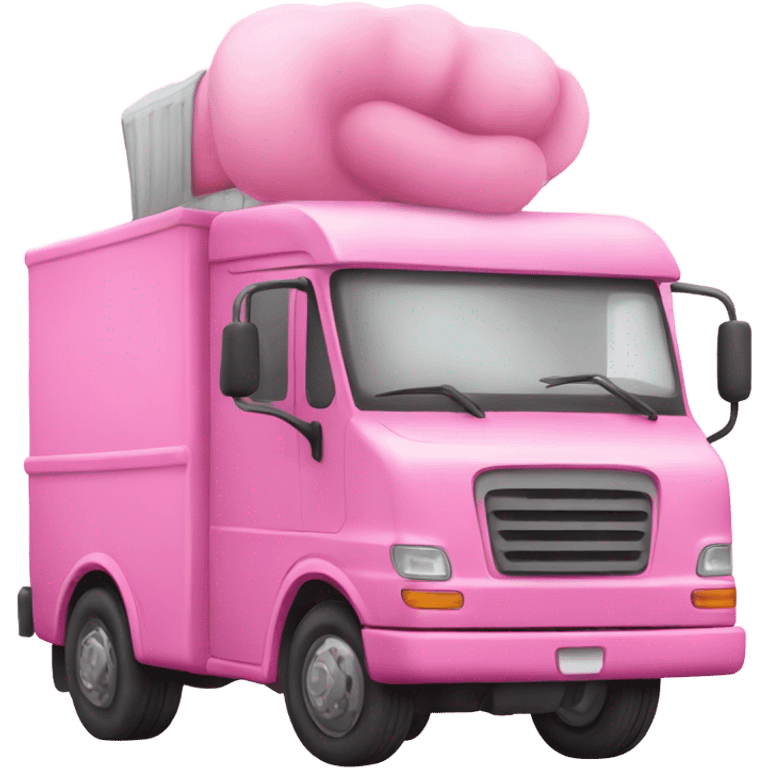 Pink truck emoji