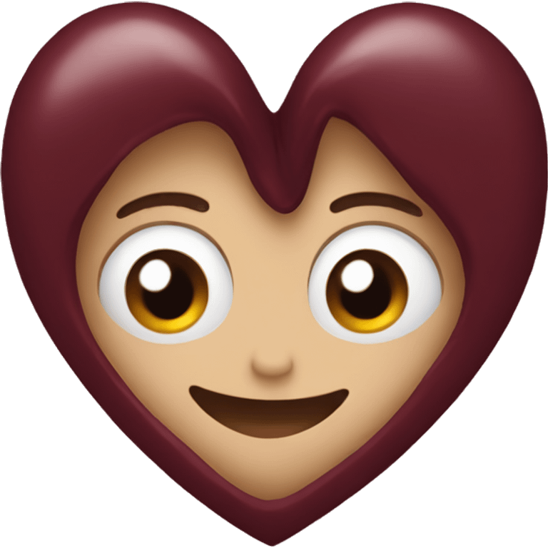 Maroon heart emoji