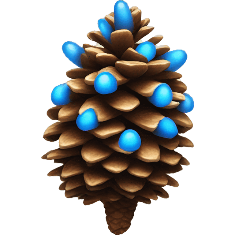 sacred pinecone with one blue eye emoji