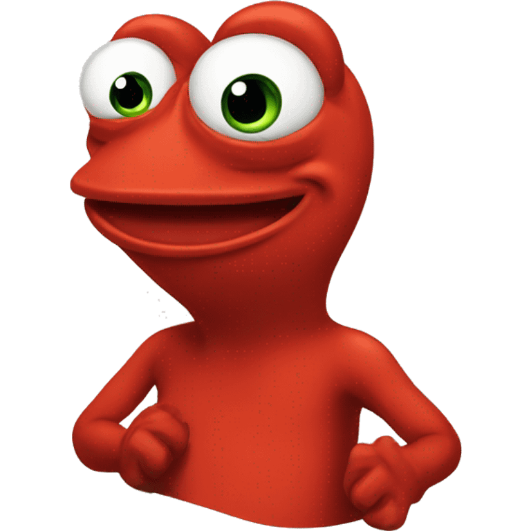 red pepe good morning emoji