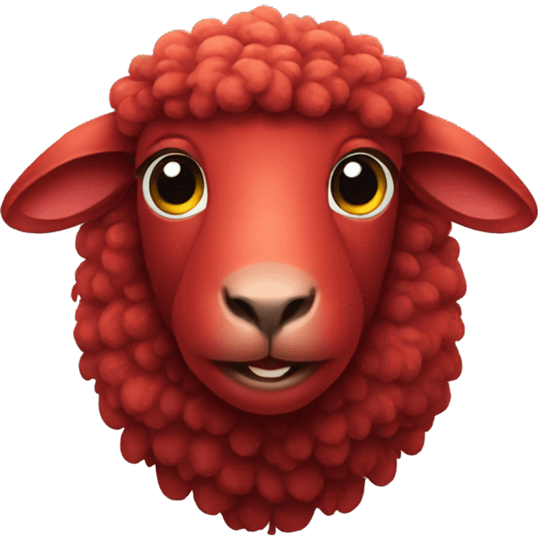 red sheep emoji