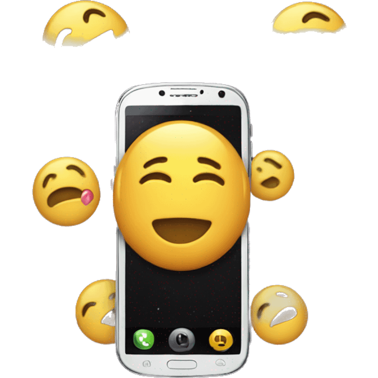 smartphone in the club emoji