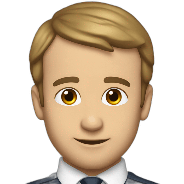 Macron qui envoie un coeur emoji