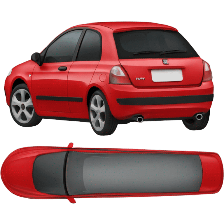 Fiat Bravo emoji, red color, 5 doors emoji