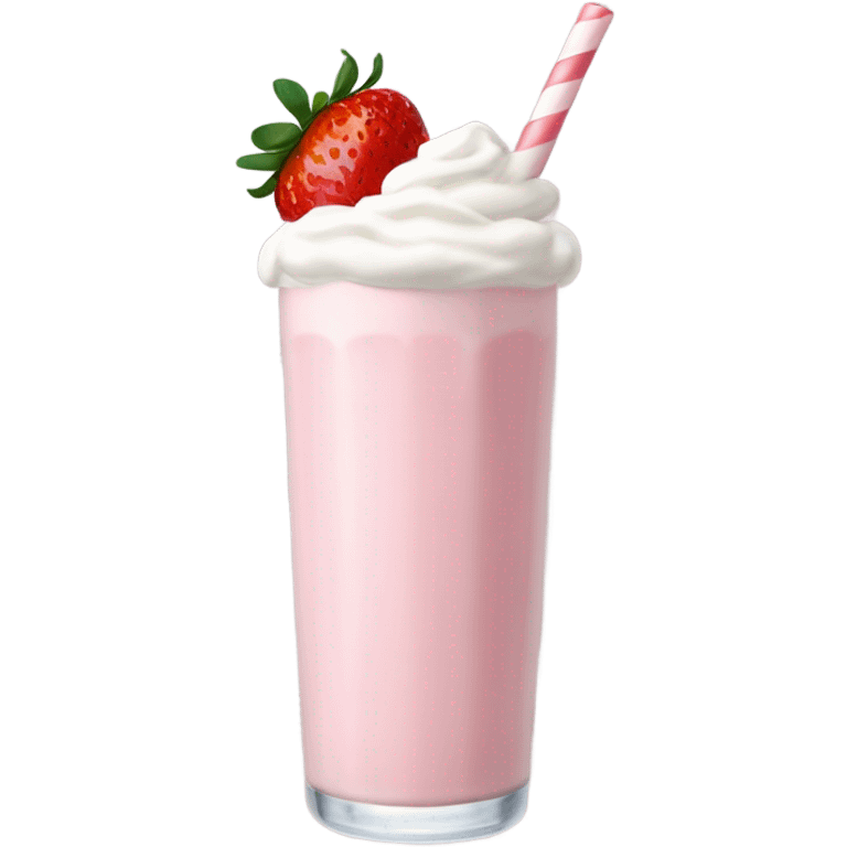 Strawberry milkshake emoji