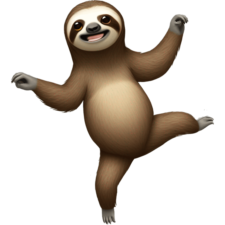 Sloth with human body emoji