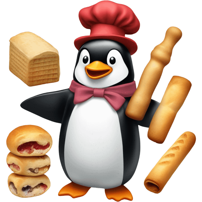 Penguin baker emoji