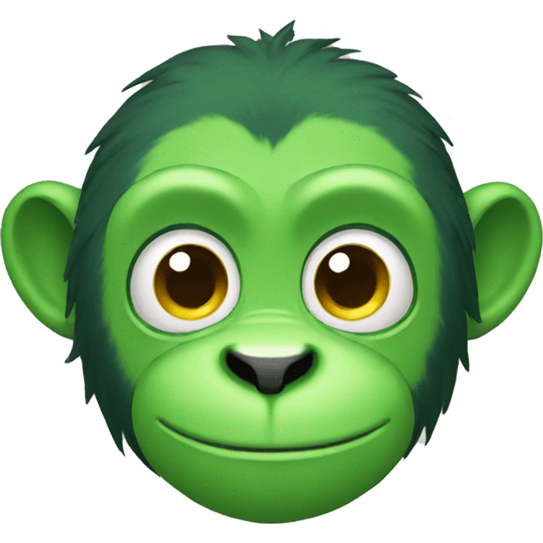 green monkey emoji