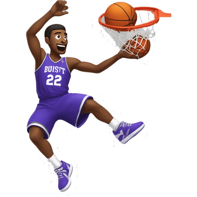 Basketball player dunking  emoji