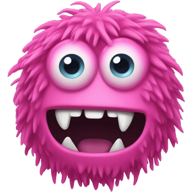 Pink monster emoji