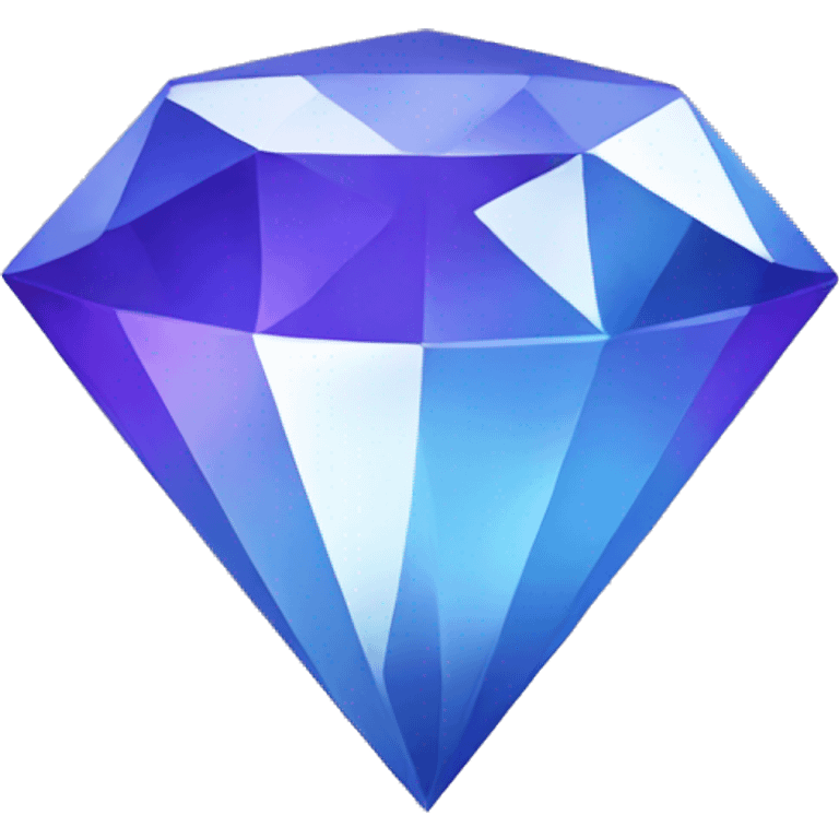 Blue purple white diamond  emoji