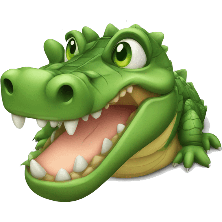 crocodile cute emoji