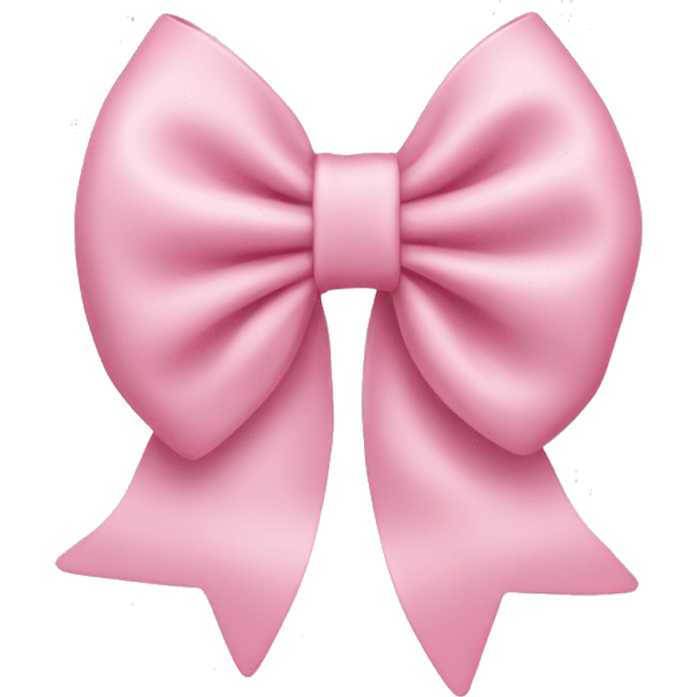 light pink bow on light pink bow emoji