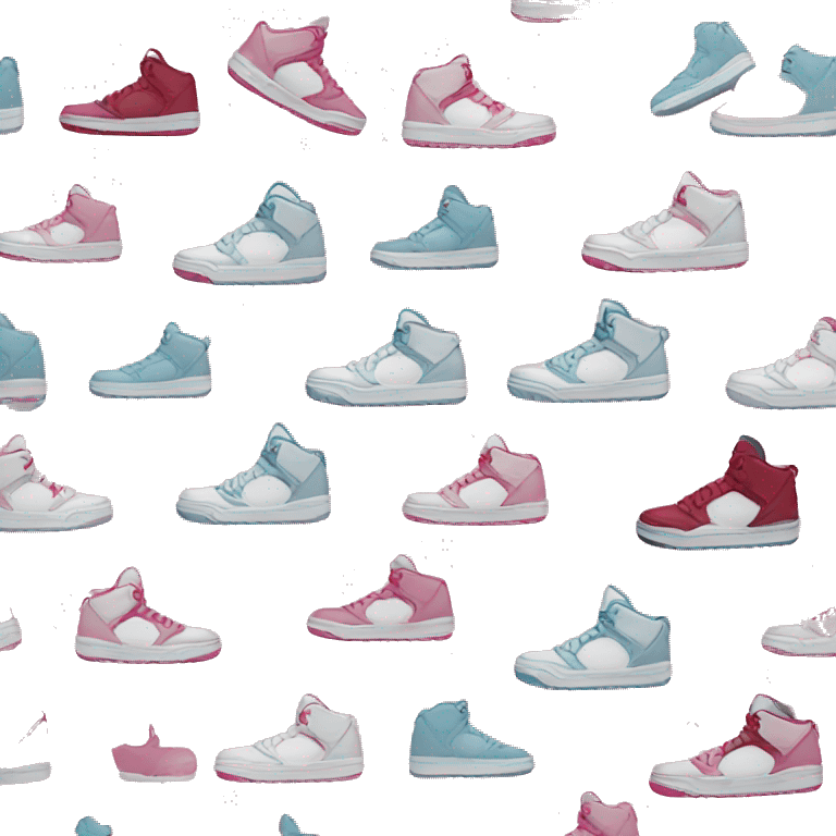 woman's pair of jordans emoji