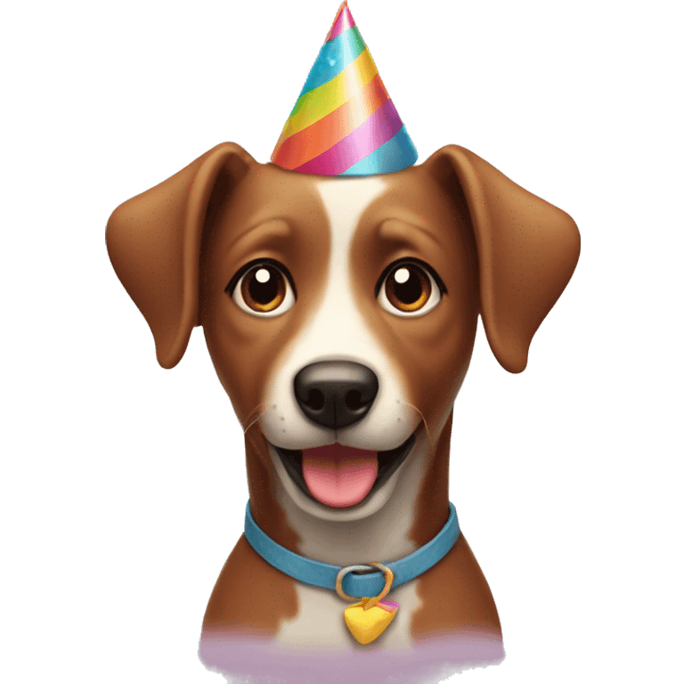 Birthday dog emoji