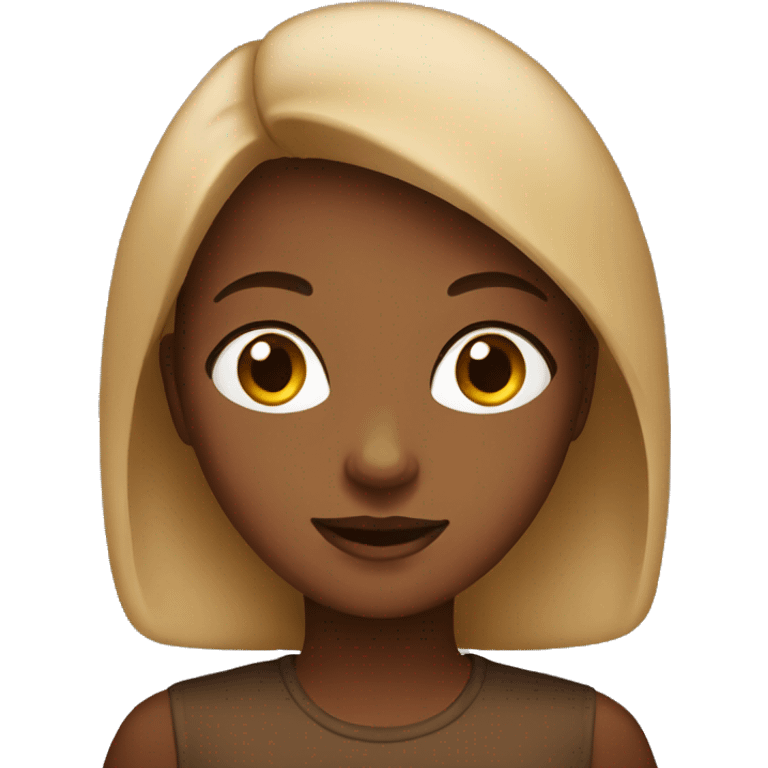 girl brown emoji