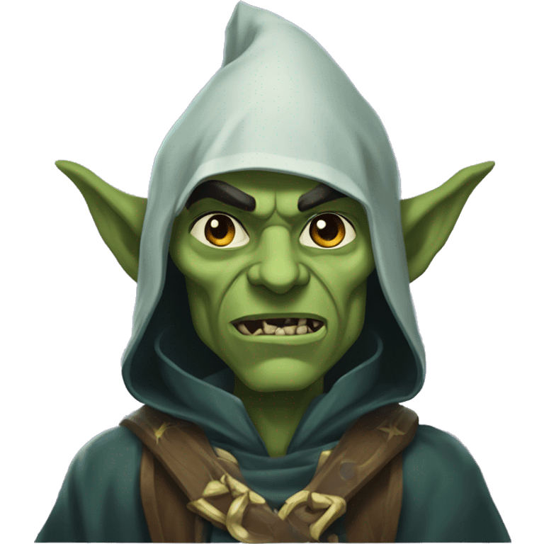 half-orc male wizard necromancer emoji