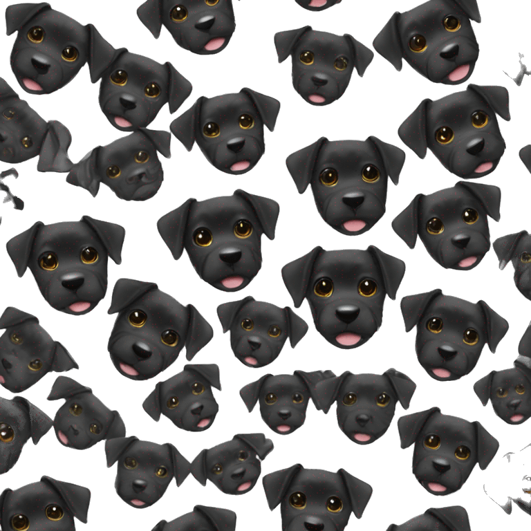 Black Patterdale Terrier emoji