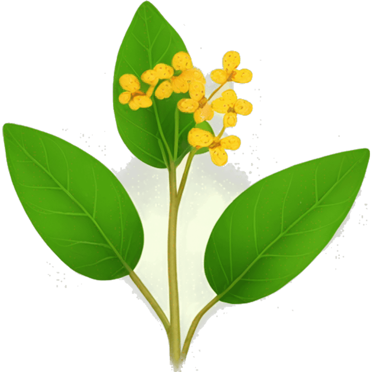 Ginseng indien plant leaf flower emoji