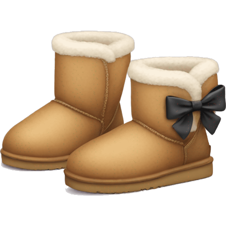 cute uggs with bow emoji