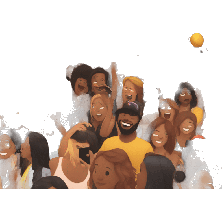 crowd at music festival emoji