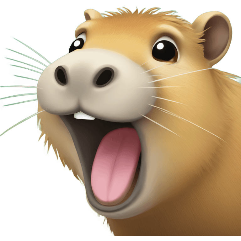 Capybara laughing tears emoji