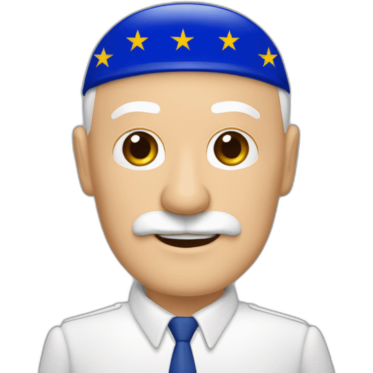 janusz korwin mikke with european union flag emoji