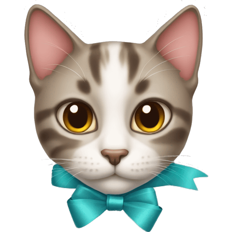 cat with ribbon emoji