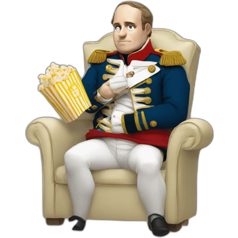 Napoleon eating popcorn emoji