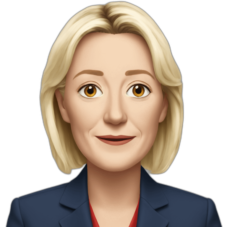 Hyper realistic Marine lepen emoji