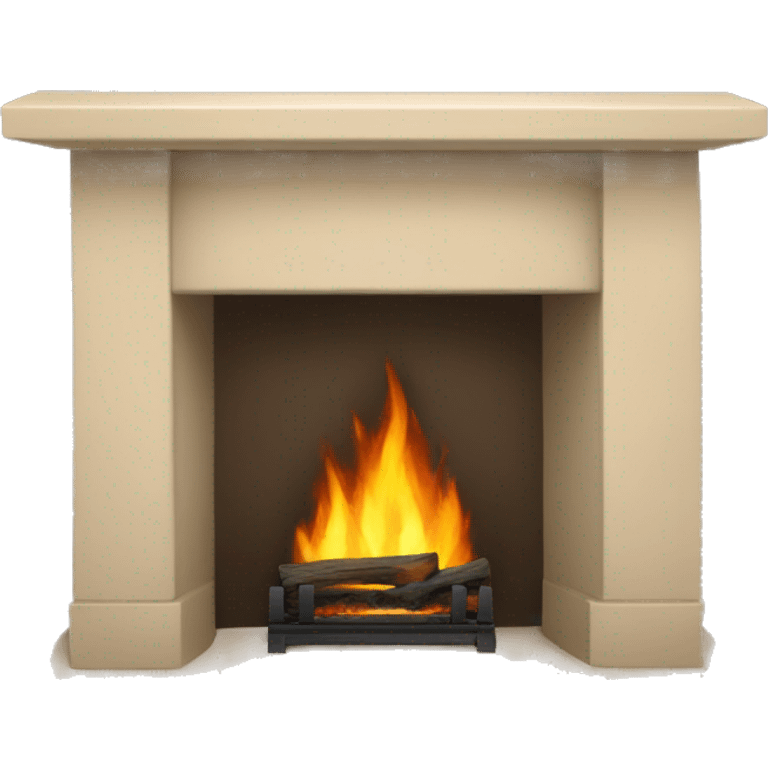 Winter beige FirePlace emoji