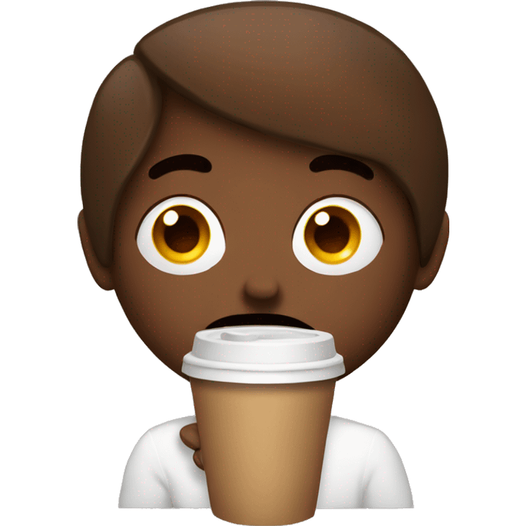 coffee anxious emoji