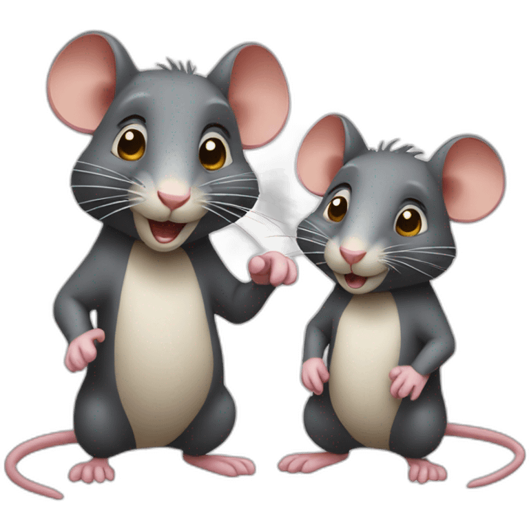 Couple of rats emoji