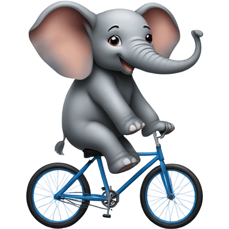 Elephant on unicycle  emoji