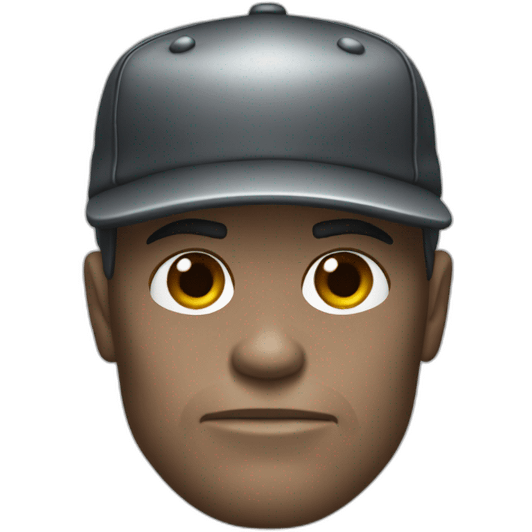 terminator wearing a baseball cap emoji