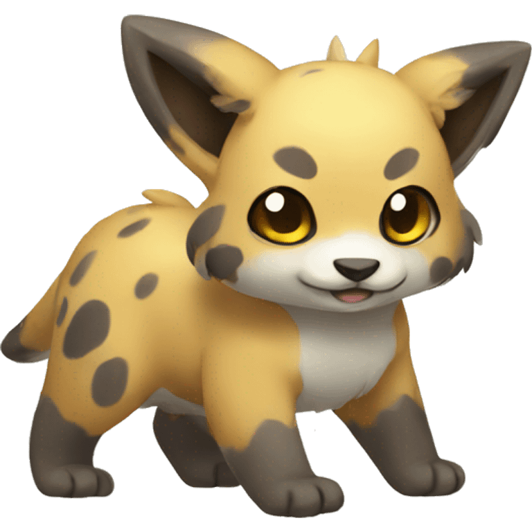 Cute cool animal hybrid Fakemon emoji