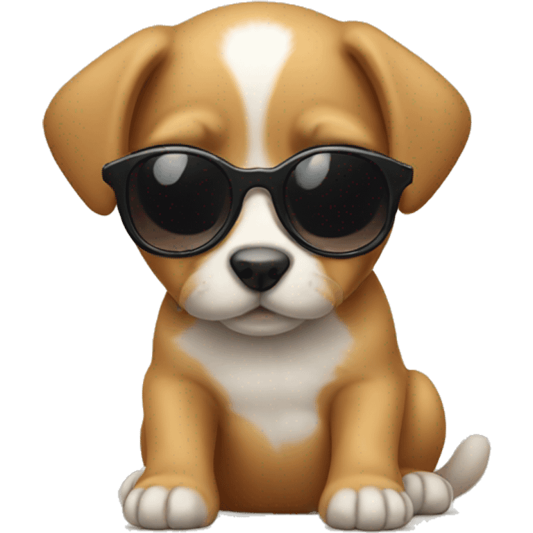 puppies wearing sunglasses  emoji