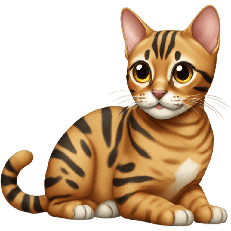 bengal cat sitting  emoji