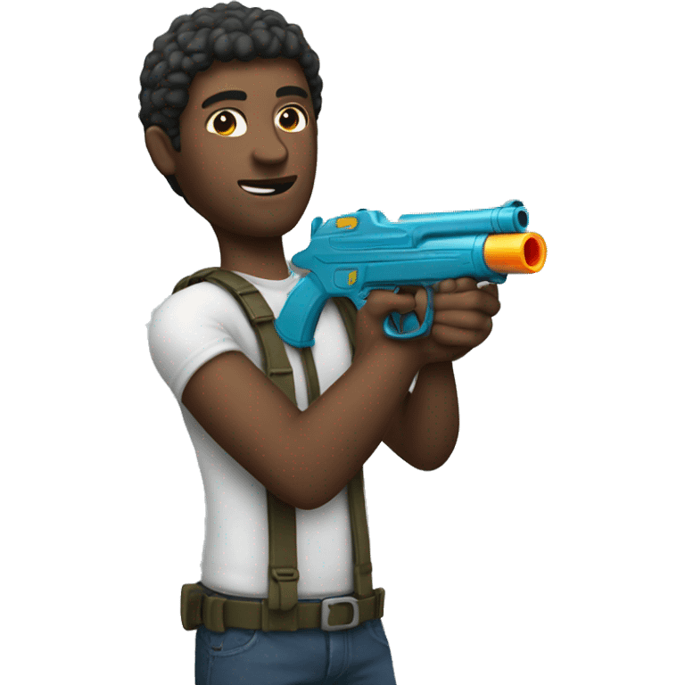 man with a watergun emoji