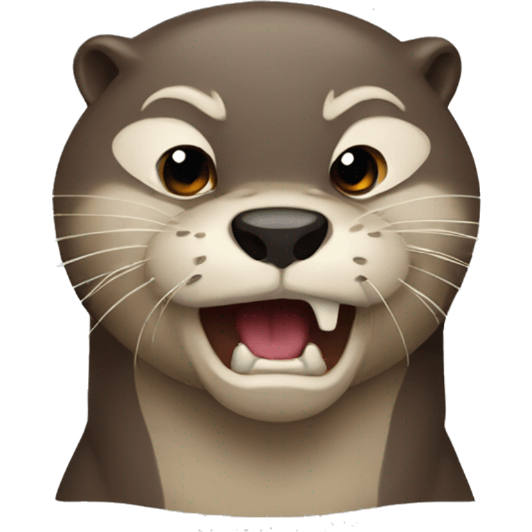 Angry otter emoji