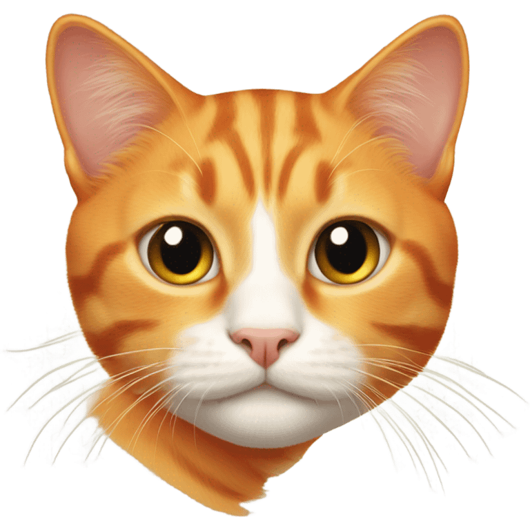 Orange cat beautiful  emoji