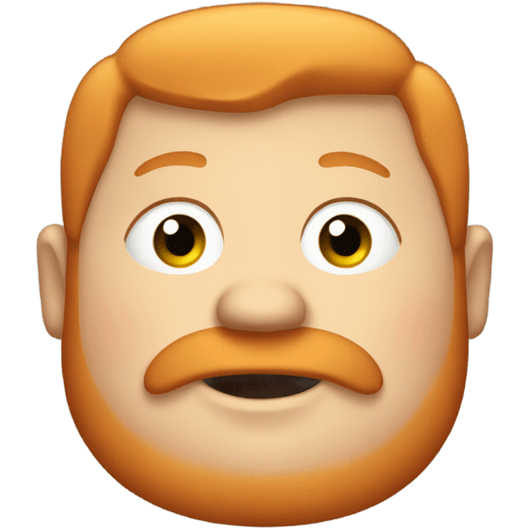 a fat ginger emoji