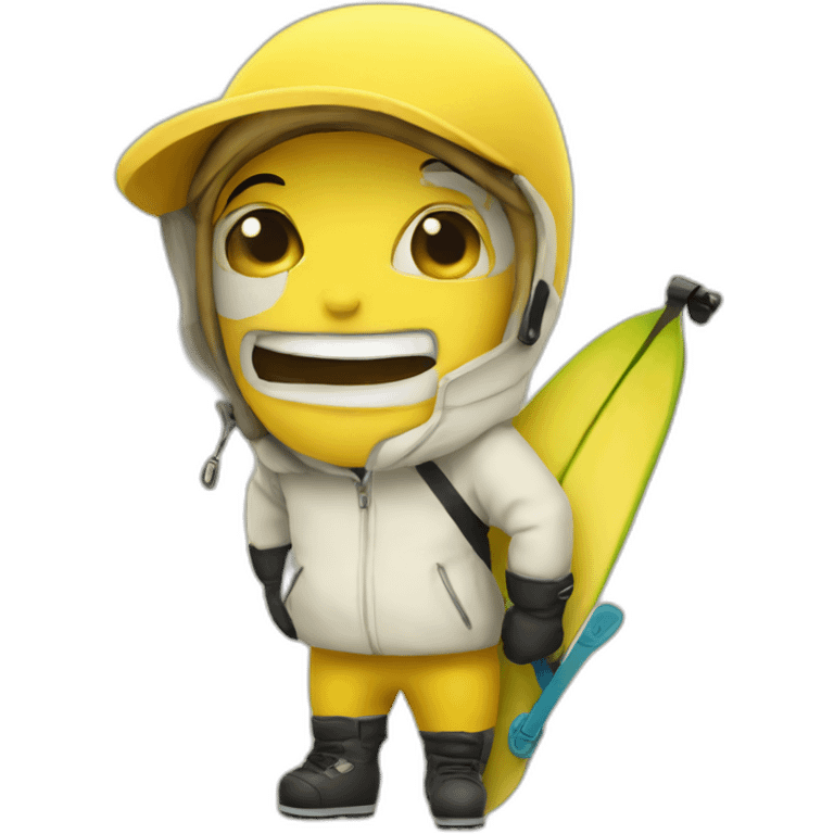 Banane ski  emoji