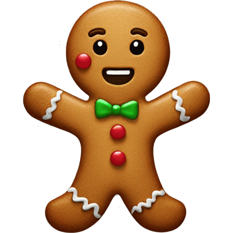 gingerbread man emoji