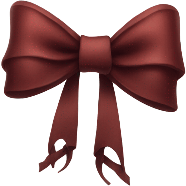 Dark red bow emoji