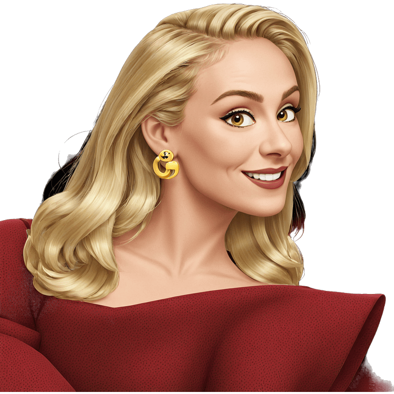 smiling blonde girl with earrings emoji