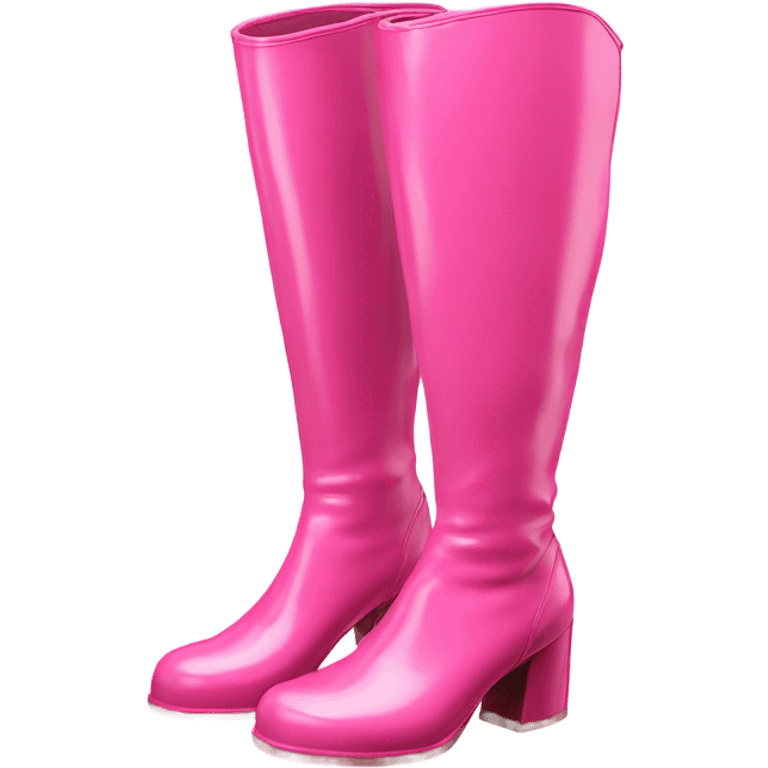 Pink Gogo boots emoji