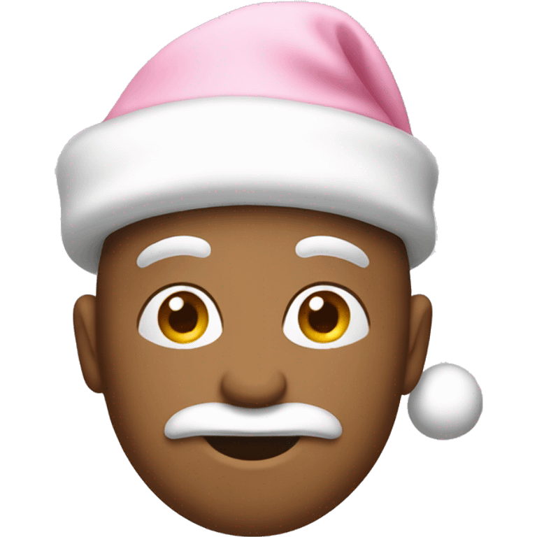 light pink santa hat emoji