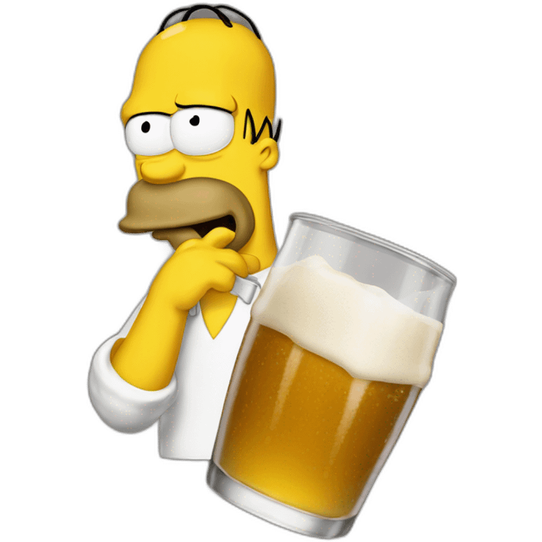 Homer drink emoji