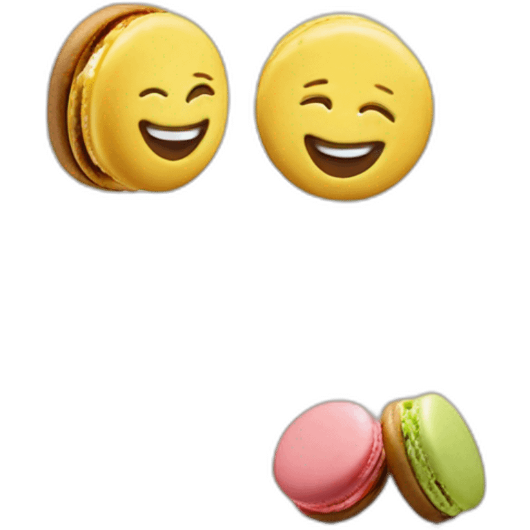 Macron sur macaron emoji